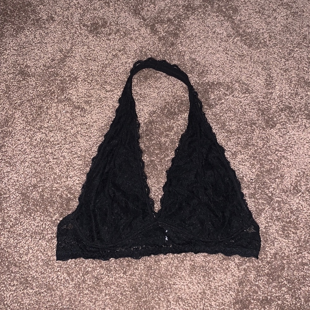 Black lace bralette